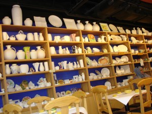 Color Me Mine selection of ceramics