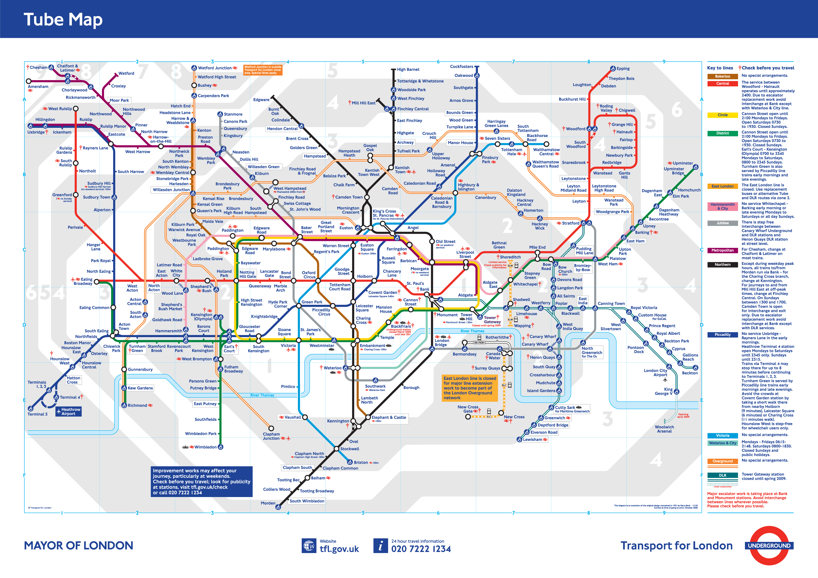 Standard Tube Map 