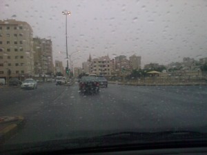 Yesterday's rain